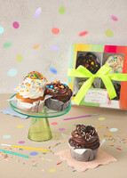 Imagen preview para Muffins Cumpleañeros la Divinata y Globo Happy Birthday - 2