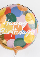 Imagen preview para Muffins Cumpleañeros la Divinata y Globo Happy Birthday - 5