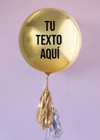Imagen preview para Personaliza Globo Esfera Dorado - 1