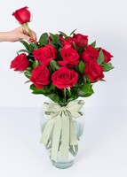 Imagen preview para Personaliza Marco Amor con 12 Rosas Rojas - 3