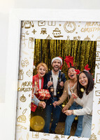 Imagen preview para Personaliza Marco Blanco chico "Espíritu Navideño" - 3