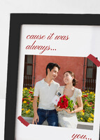 Imagen preview para Personaliza Marco Chico Negro "Cause It Was Always You" - 3