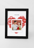 Imagen preview para Personaliza Marco Chico Negro "You And Me" - 2