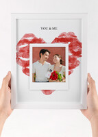Imagen preview para Personaliza Marco Grande Blanco "You And Me" - 2