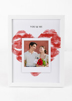 Imagen preview para Personaliza Marco Grande Blanco "You And Me" - 3