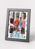 Personaliza Marco Grande Negro "Blue Star Collage"