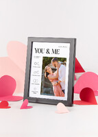 Imagen preview para Personaliza Marco Negro Chico "You & Me" - 2