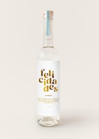 Personaliza Mezcal 400 conejos con etiqueta "Felicidades"