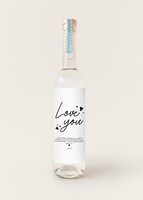 Imagen preview para Personaliza Mezcal 400 conejos con etiqueta "Love you" - 1