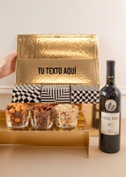 Imagen preview para Personaliza Regalo con Vino Tinto y Botanas - 1