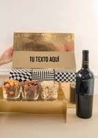 Imagen preview para Personaliza Regalo con Vino Tinto y Botanas  - 1