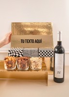 Imagen preview para Personaliza Regalo con Vino Tinto y Botanas  - 1