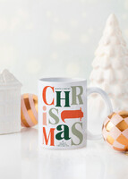 Imagen preview para Personaliza Taza Diseño "Christmas Neutral" 15oz - 1