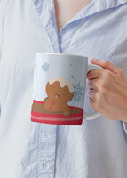 Imagen preview para Personaliza Taza Diseño "Gingerbread Hot Cocoa" 15oz - 3