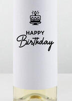 Imagen preview para Personaliza Vino 2V con Etiqueta "Happy birthday" - 3