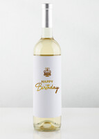 Imagen preview para Personaliza Vino 2V con Etiqueta "Happy birthday" - 3
