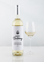Imagen preview para Personaliza Vino 2V con Etiqueta "Happy birthday" - 1