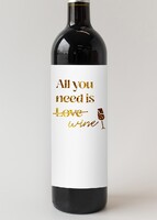 Imagen preview para Personaliza Vino 3V con etiqueta "All you need is love" - 4