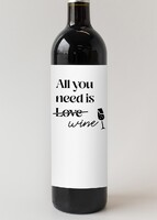 Imagen preview para Personaliza Vino 3V con etiqueta "All you need is love" - 4