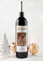 Imagen preview para Personaliza Vino 3V con etiqueta "Felices Fiestas 2026" - 1
