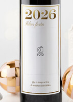 Imagen preview para Personaliza Vino 3V con etiqueta "Felices Fiestas 2026" - 4