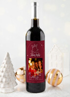 Imagen preview para Personaliza Vino 3V con etiqueta "Felices Fiestas" - 1