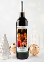 Imagen preview para Personaliza Vino 3V con etiqueta "Feliz Navidad" - 1