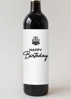 Imagen preview para Personaliza Vino 3V con etiqueta "Happy Birthday" - 4