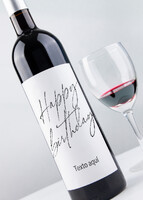 Imagen preview para Vino Personalizado Tinto con Etiqueta "Happy Birthday" - 1