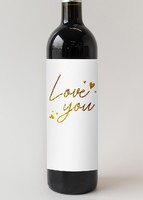 Imagen preview para Personaliza Vino 3V con etiqueta "Love you" - 4