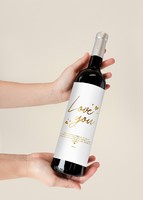 Imagen preview para Personaliza Vino 3V con etiqueta "Love you" - 2