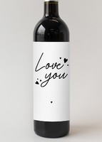 Imagen preview para Personaliza Vino 3V con etiqueta "Love you"	 - 4