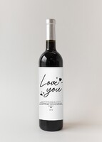 Personaliza Vino 3V con etiqueta "Love you"	