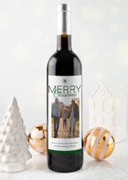 Imagen preview para Personaliza Vino 3V con etiqueta "Merry Christmas"  - 1