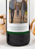 Imagen preview para Personaliza Vino 3V con etiqueta "Merry Christmas"  - 2