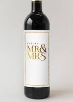 Imagen preview para Personaliza Vino 3V con etiqueta "Mr&Mrs" - 4