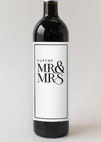Imagen preview para Personaliza Vino 3V con etiqueta "Mr&Mrs" - 4