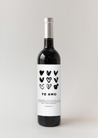 Imagen preview para Personaliza Vino 3V con etiqueta "Te amo" - 1