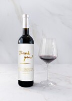 Imagen preview para Personaliza Vino 3V con etiqueta "Thank you" - 3