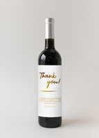 Personaliza Vino 3V con etiqueta "Thank you"