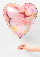 Imagen preview para Personaliza Vino Beringer "Nada mejor que tu"con 24 rosas rosas y globo  - 4