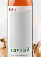 Imagen preview para Personaliza Vino Beringer con etiqueta "Feliz Navidad" - 3