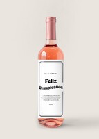 Imagen preview para Personaliza Vino Beringer con etiqueta "Feliz cumpleaños" - 1