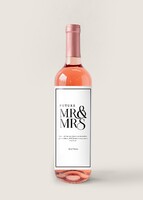 Imagen preview para Personaliza Vino Beringer con etiqueta “Mr&Mrs”  - 1