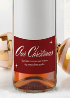 Imagen preview para Personaliza Vino Beringer con etiqueta "Our Christmas" - 3