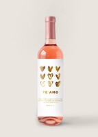 Imagen preview para Personaliza Vino Beringer con Etiqueta "Te amo" - 1