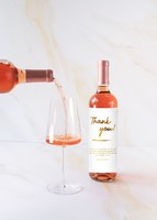 Imagen preview para Personaliza Vino Beringer con etiqueta "Thank you" - 3