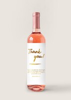 Imagen preview para Personaliza Vino Beringer con etiqueta "Thank you" - 1