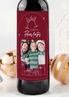 Imagen preview para Personaliza Vino Merlot Concha y Toro con etiqueta "Felices Fiestas" - 2