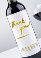 Imagen preview para Personaliza Vino tinto con etiqueta "Thank you" y botanas - 2